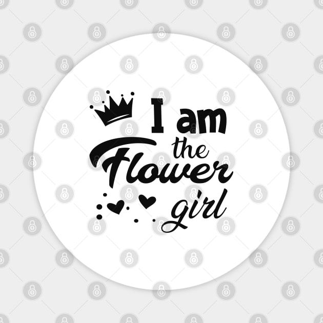 Flower - I am the flower girl Magnet by KC Happy Shop
